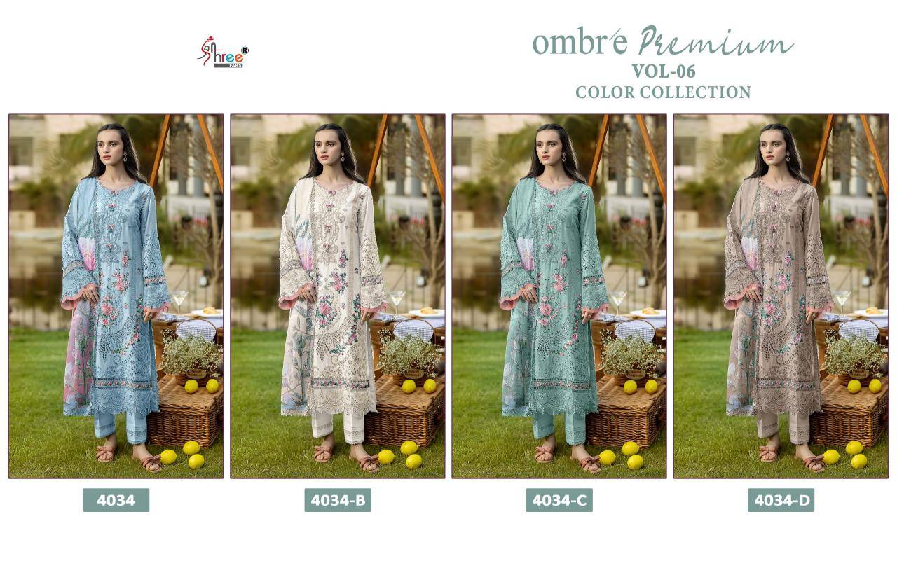 Shree fab ombre lawn collection vol-6 salwar suite shops in Ahmedabad